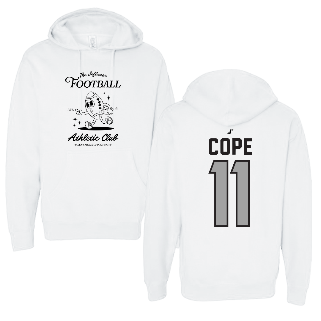 Football White Influxer Athletic Club Hoodie - #11 Makai Cope