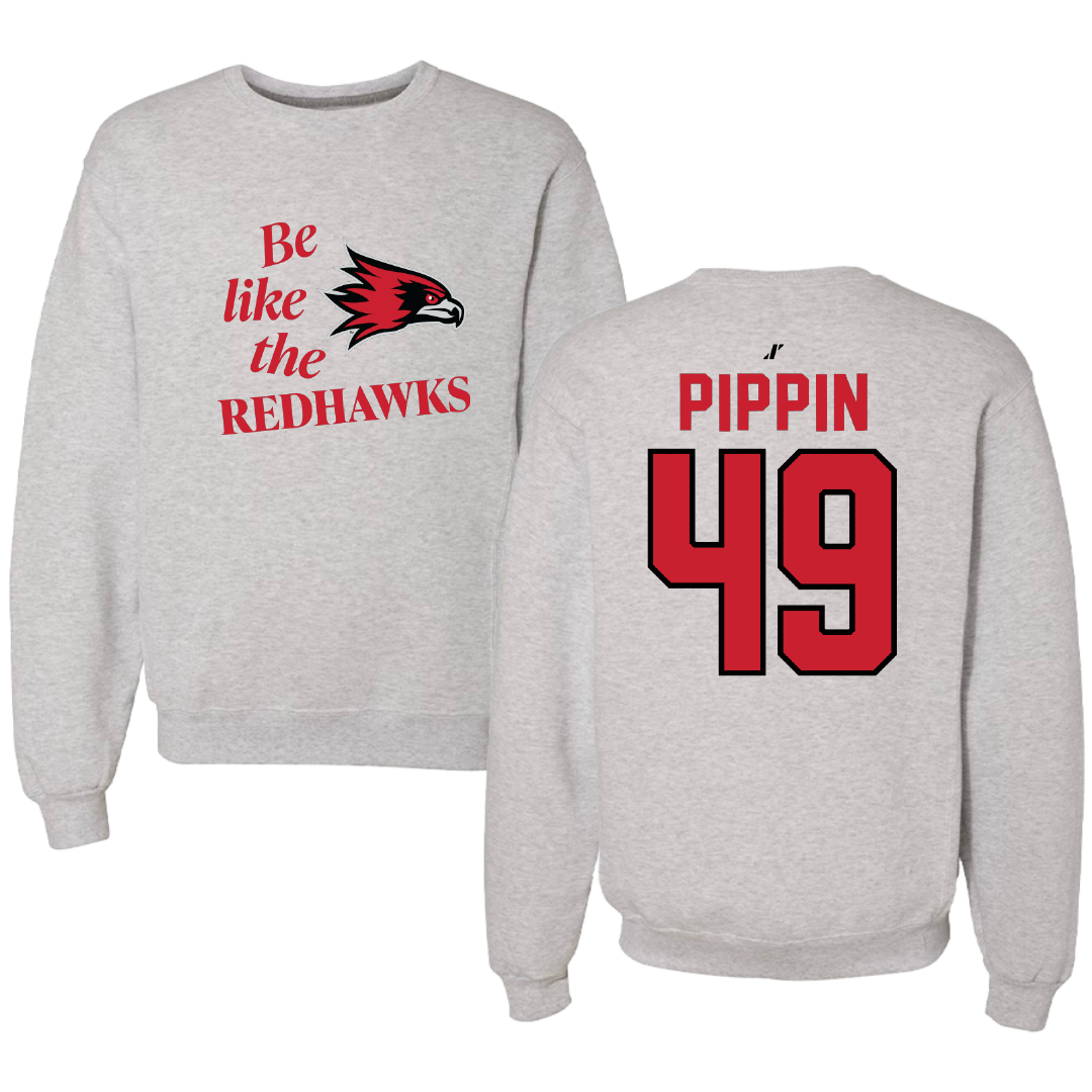 Southeast Missouri State University Football Light Gray Be Like Us Crewneck - #49 DC Pippin