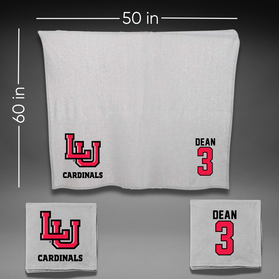 Lamar University Basketball Gray Blanket - #3 Sabria Dean