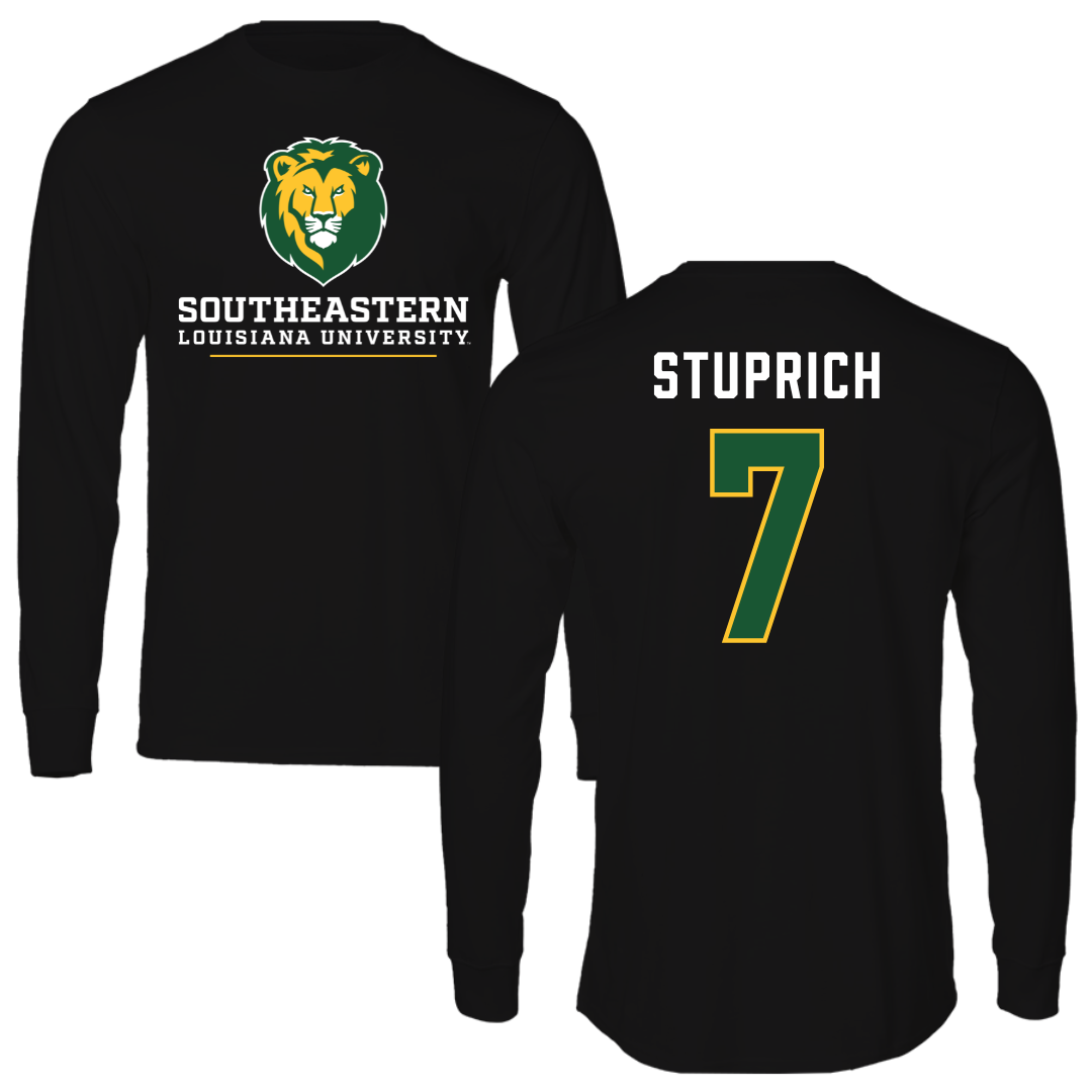 Southeastern Louisiana University Baseball Black Performance Long Sleeve - #7 Brennan Stuprich