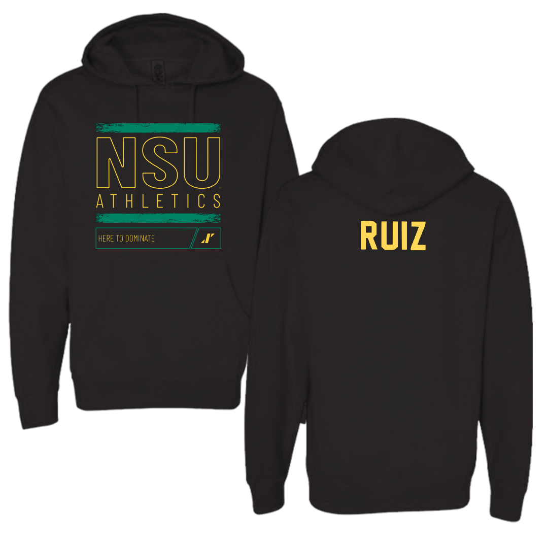 Norfolk State University Tennis Black Dominate Hoodie - Laura Ruiz