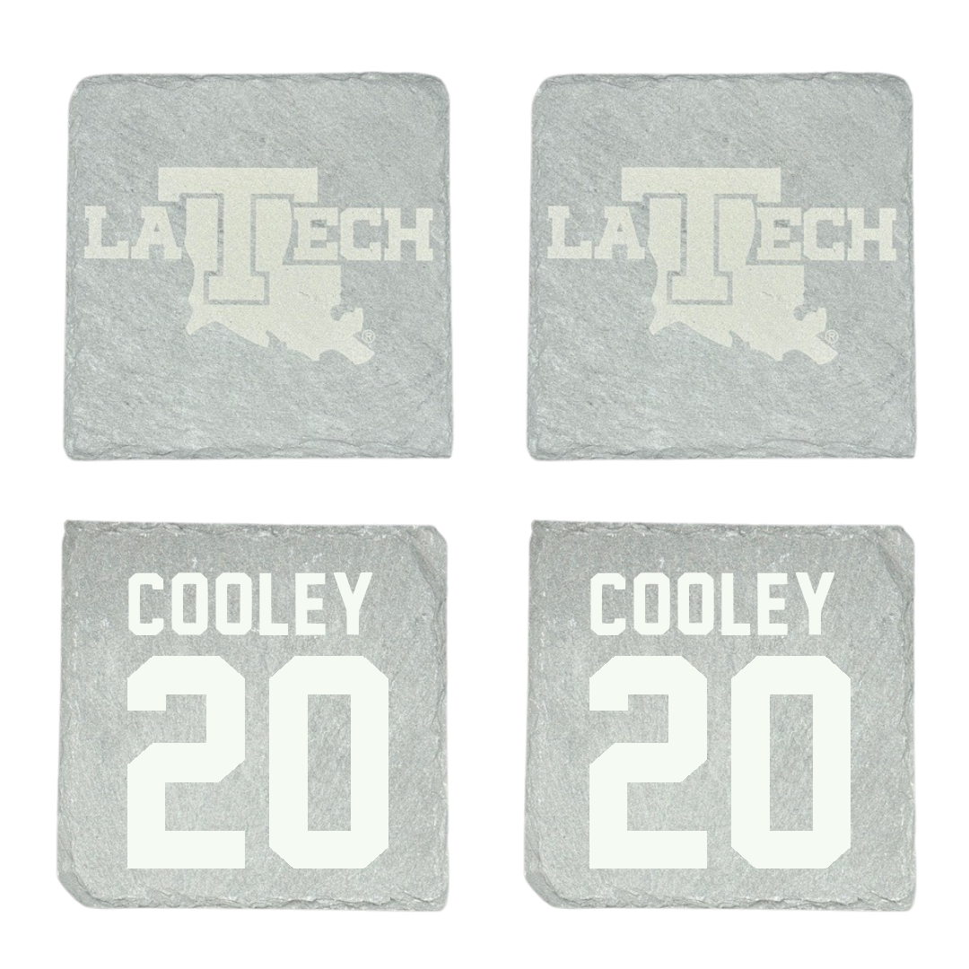 Louisiana Tech University Volleyball Stone Coaster (4 Pack)  - #20 Megan Cooley