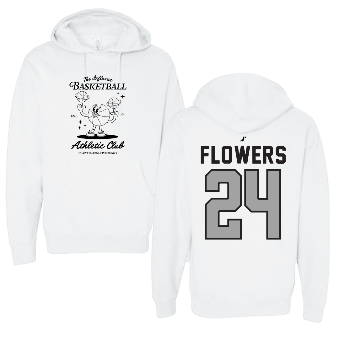 Basketball White Influxer Athletic Club Hoodie - #24 Dijone' Flowers