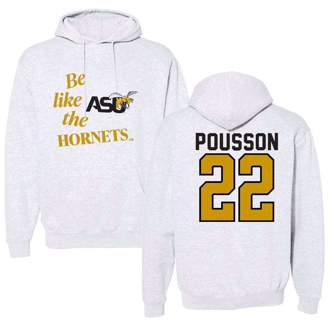 Alabama State University Softball Light Gray Be Like Us Hoodie - #22 Kohanna Pousson