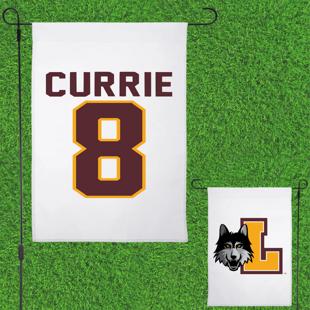 Loyola University-Chicago Softball White Garden Flag - #8 Jocelyn Currie