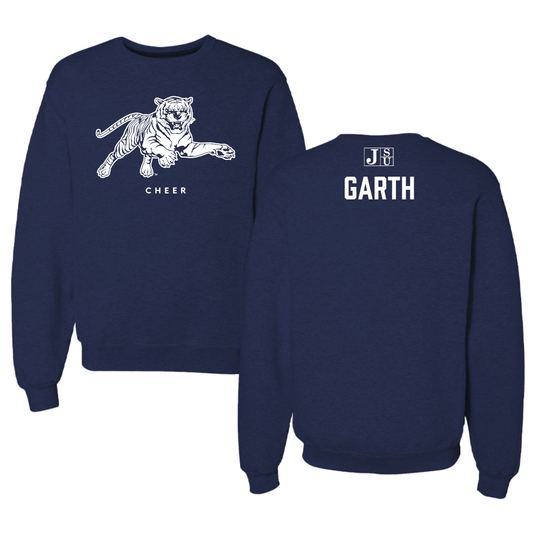 Jackson State University Cheer Navy Crewneck - Karlee Garth