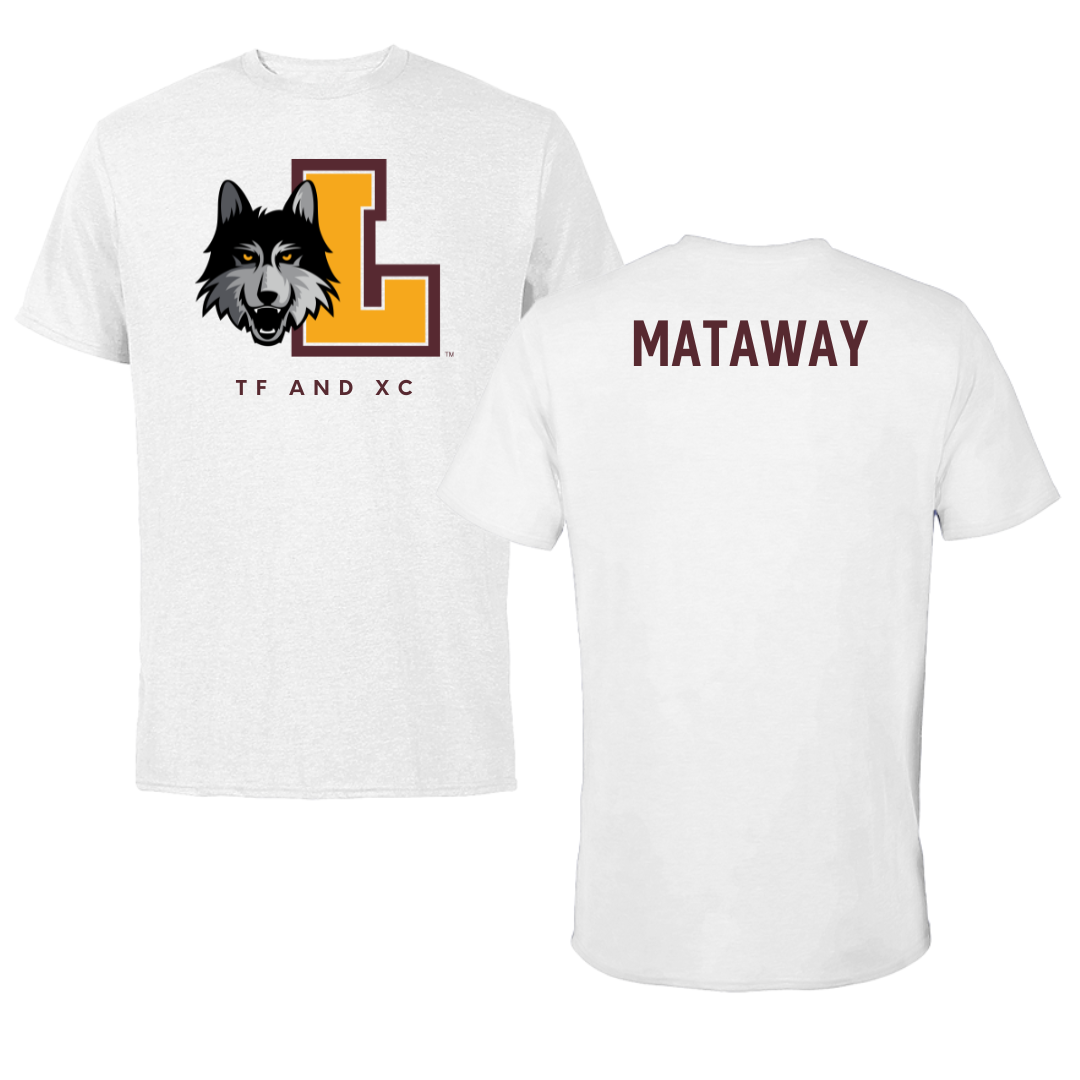 Loyola University-Chicago TF and XC White Performance Tee - Lily Mataway