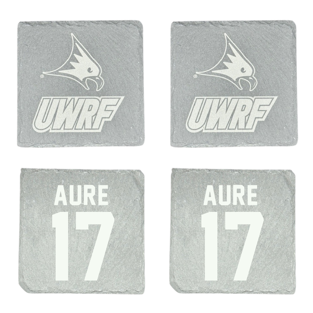 University of Wisconsin-River Falls Ice Hockey Stone Coaster (4 Pack)  - #17 MaKenna Aure