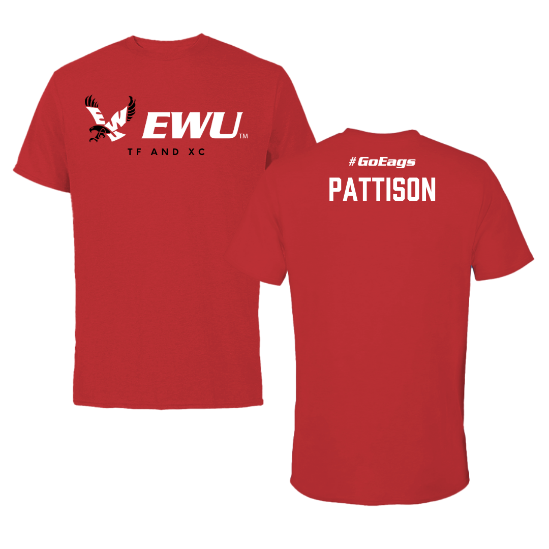 Eastern Washington University TF and XC Red Block Tee - Chloe Pattison