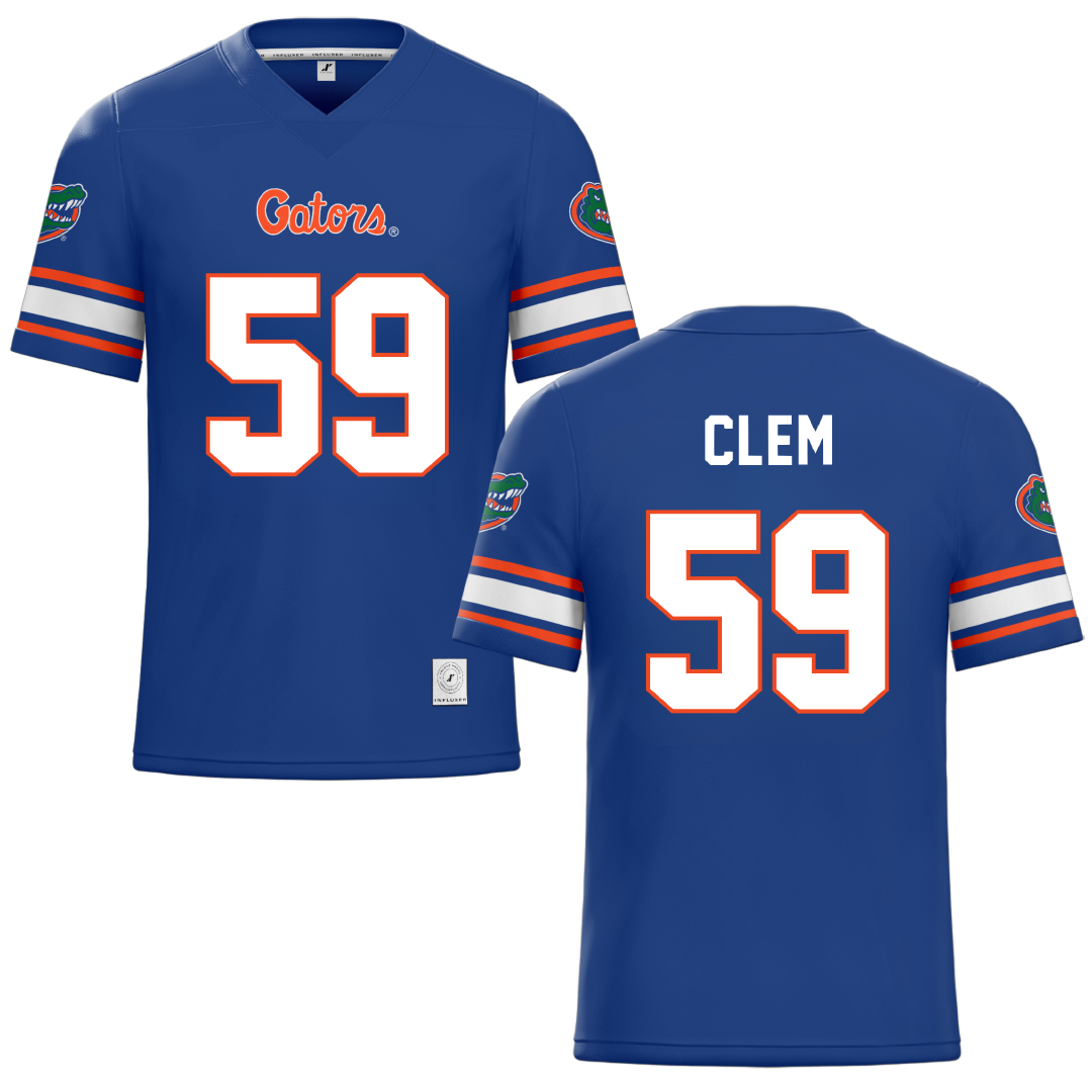 University of Florida Blue Football Jersey - #59 Hayden Clem