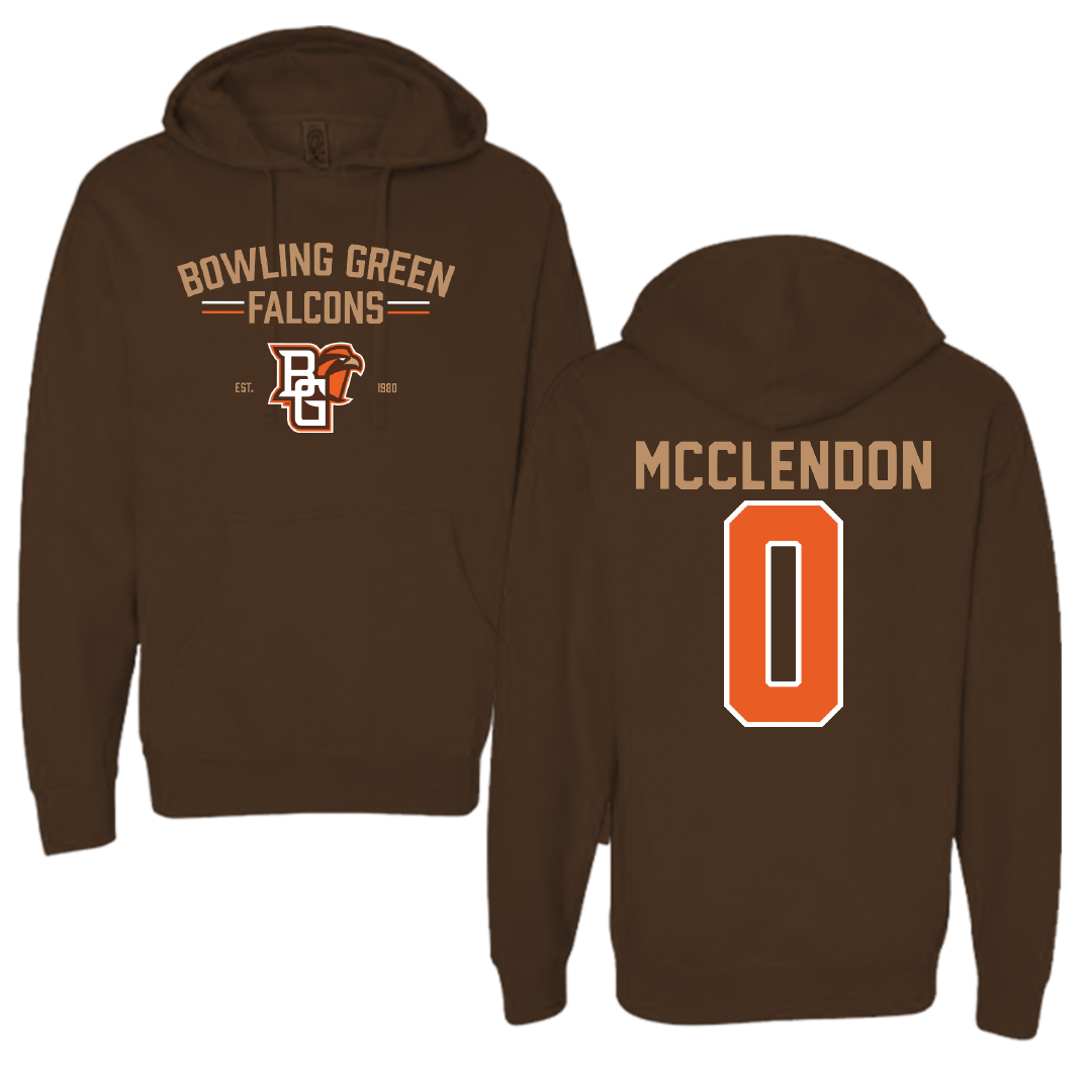 Bowling Green State University Football Brown General Hoodie - #0 Darius McClendon