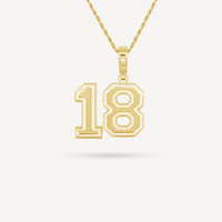 Gold Presidents Pendant and Chain - #18 Emma Alvord