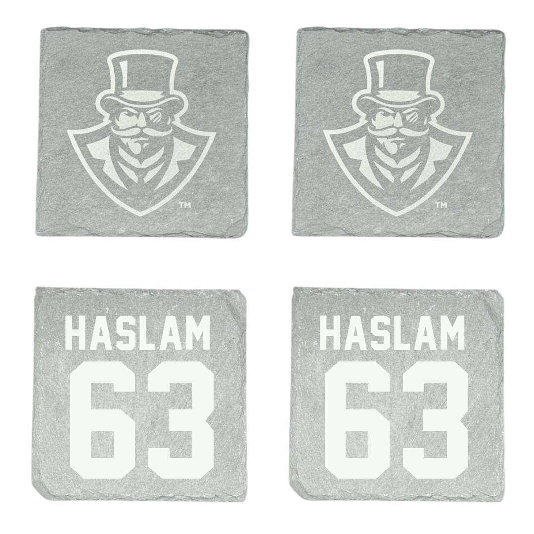 Austin Peay State University Football Stone Coaster (4 Pack)  - #63 Donovan Haslam
