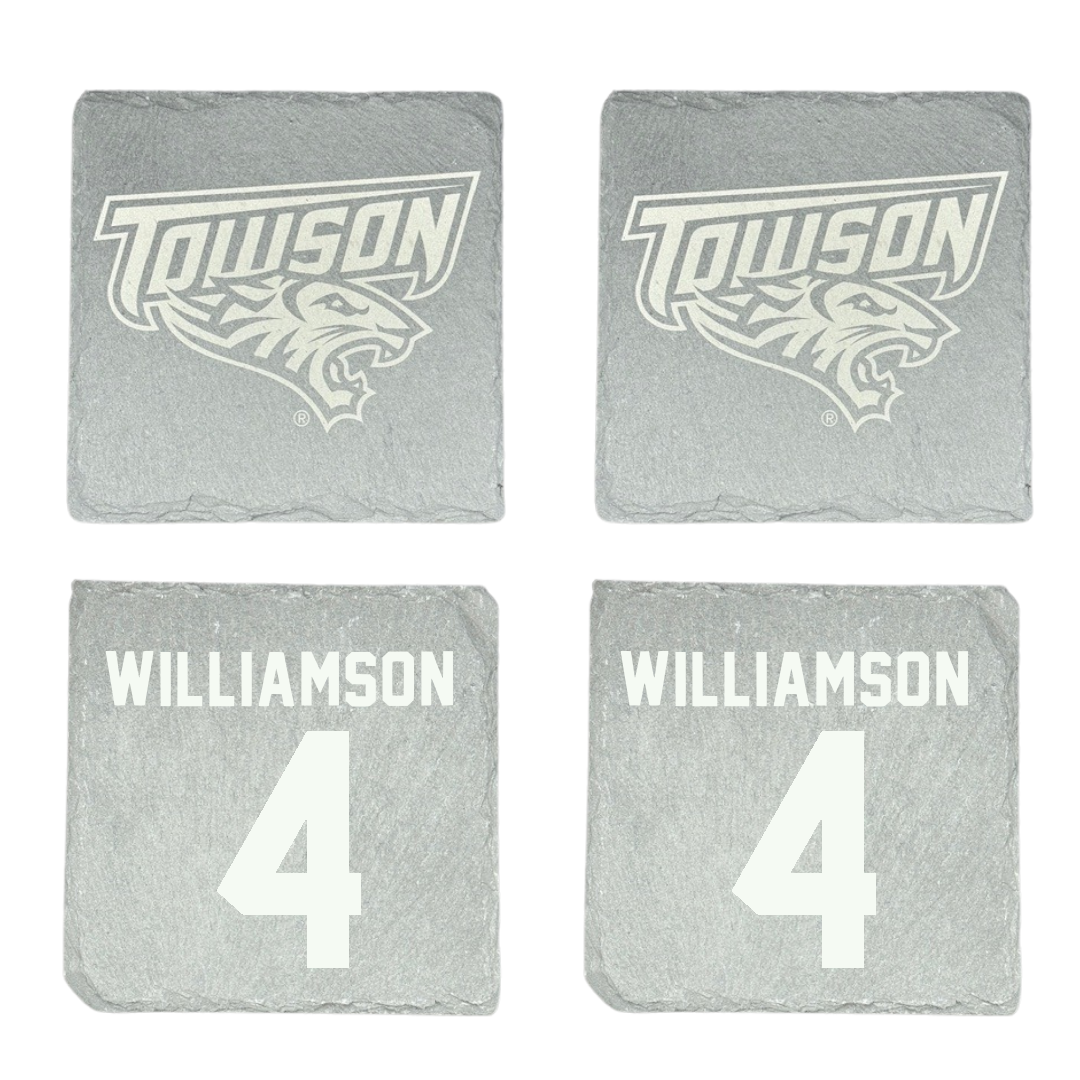 Towson University Basketball Stone Coaster (4 Pack)  - #4 Dylan Williamson