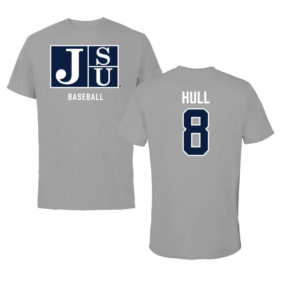 Jackson State University Baseball Gray Tee - #8 Davione Hull