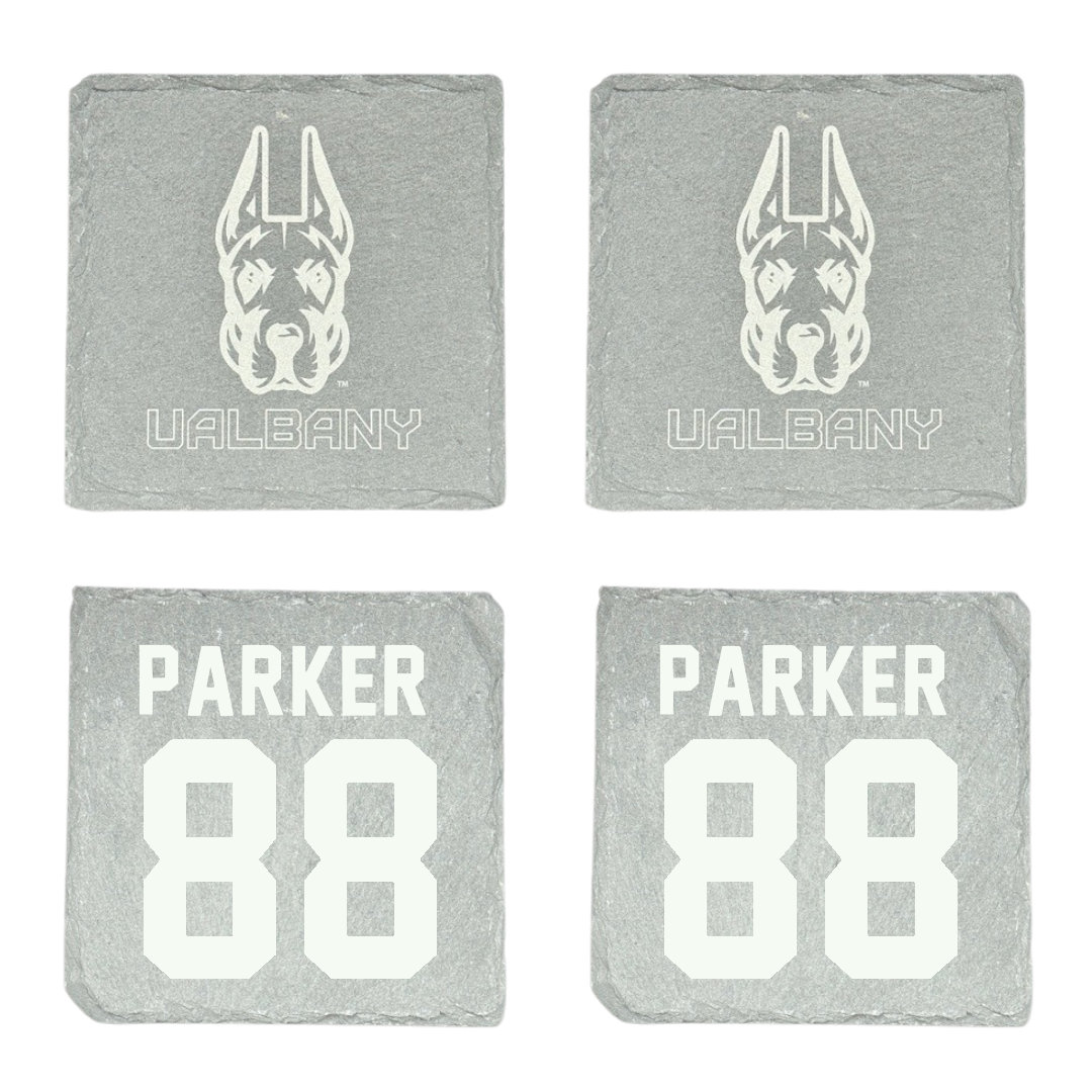 University at Albany Football Stone Coaster (4 Pack)  - #88 Chad Parker