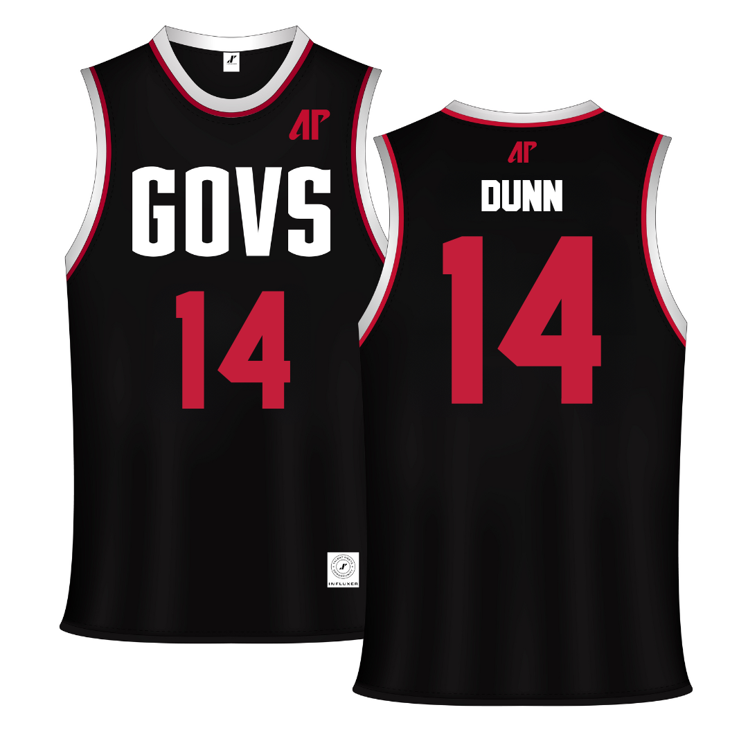 Austin Peay State University Black Basketball Jersey - #14 Jonathan Dunn