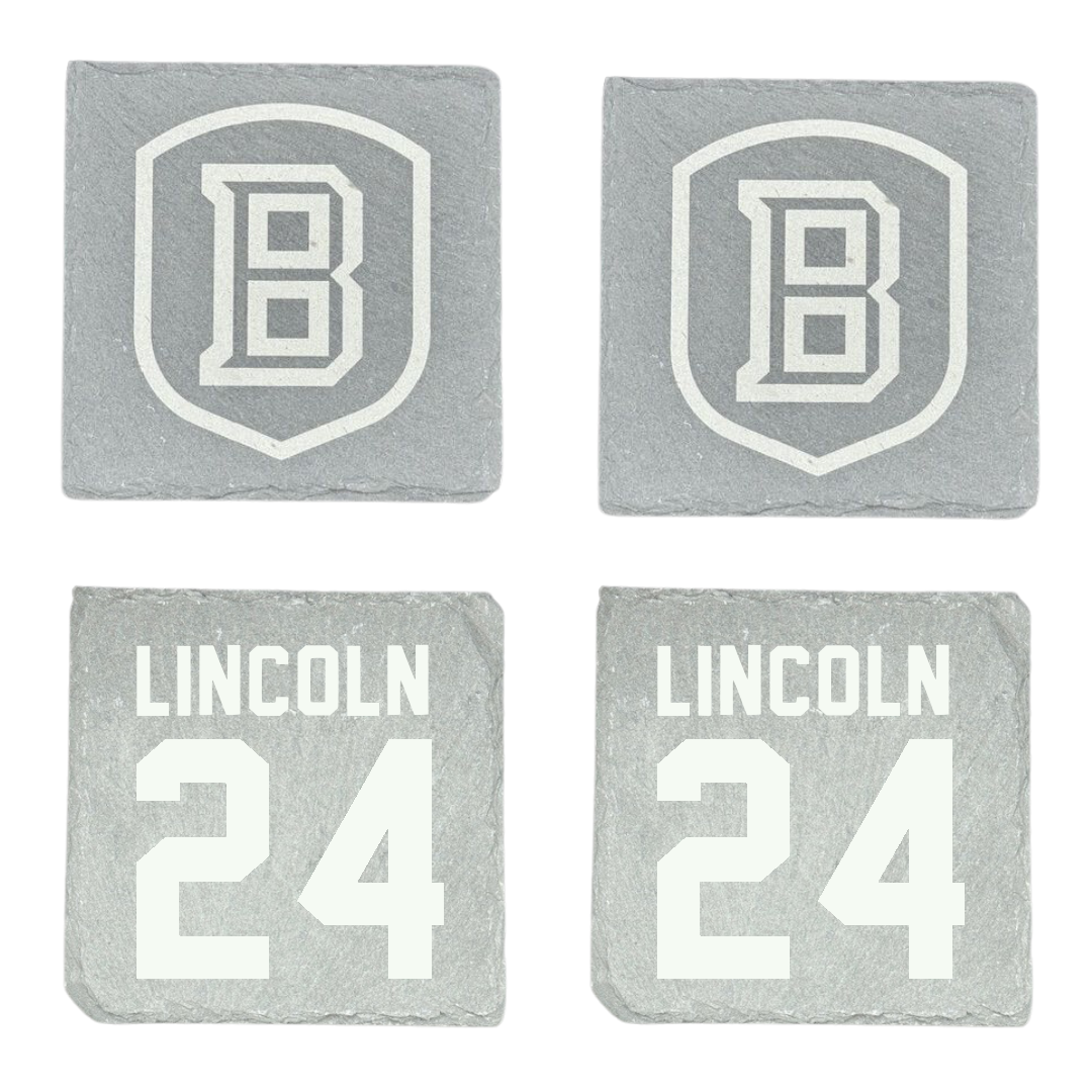 Bradley University Baseball Stone Coaster (4 Pack)  - #24 Jack Lincoln