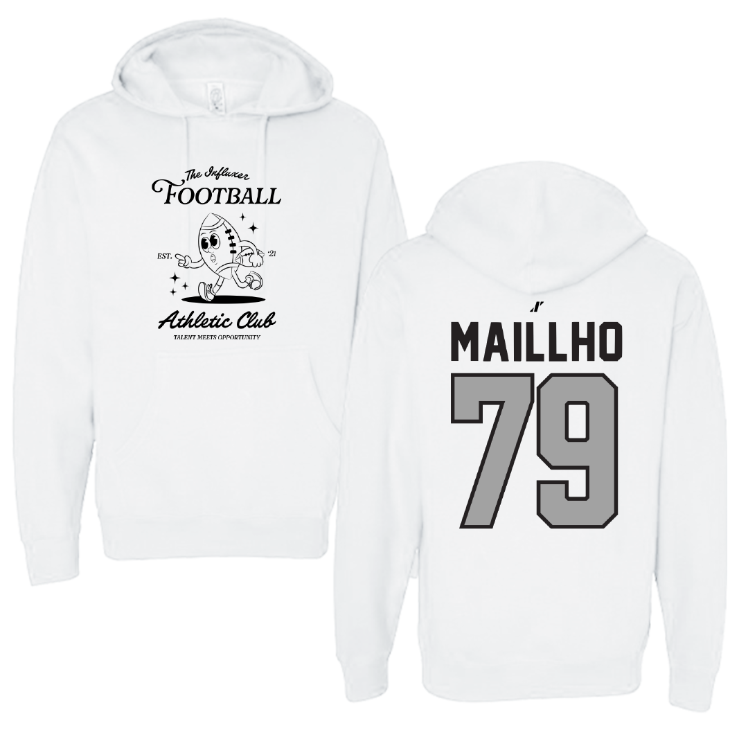 Football White Influxer Athletic Club Hoodie - #79 Andre Maillho