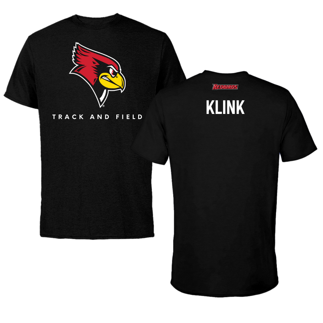 Illinois State University Track and Field Black Performance Tee - Jacob Klink