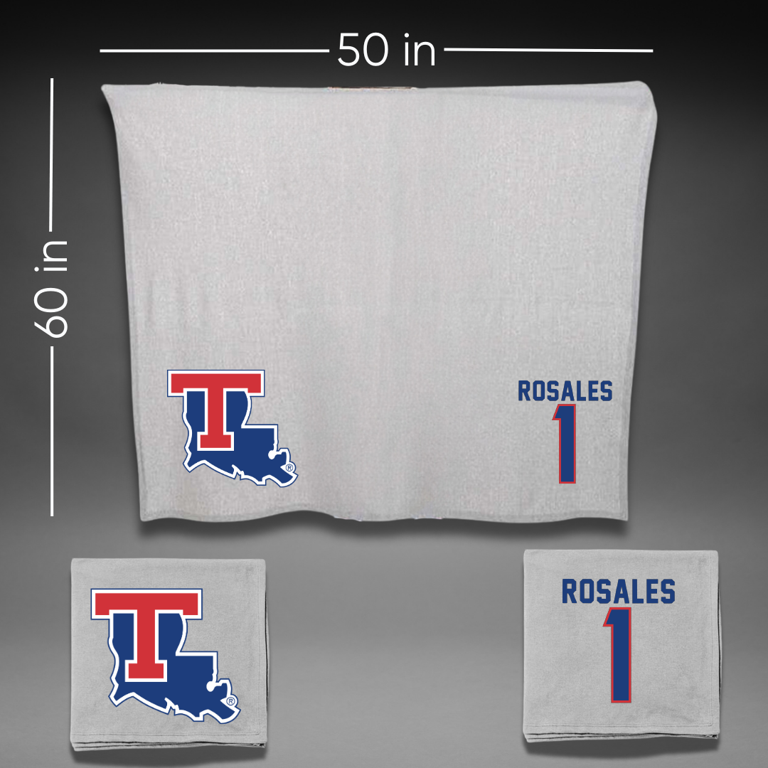 Louisiana Tech University Bowling Gray Blanket - #1 Patricia Rosales