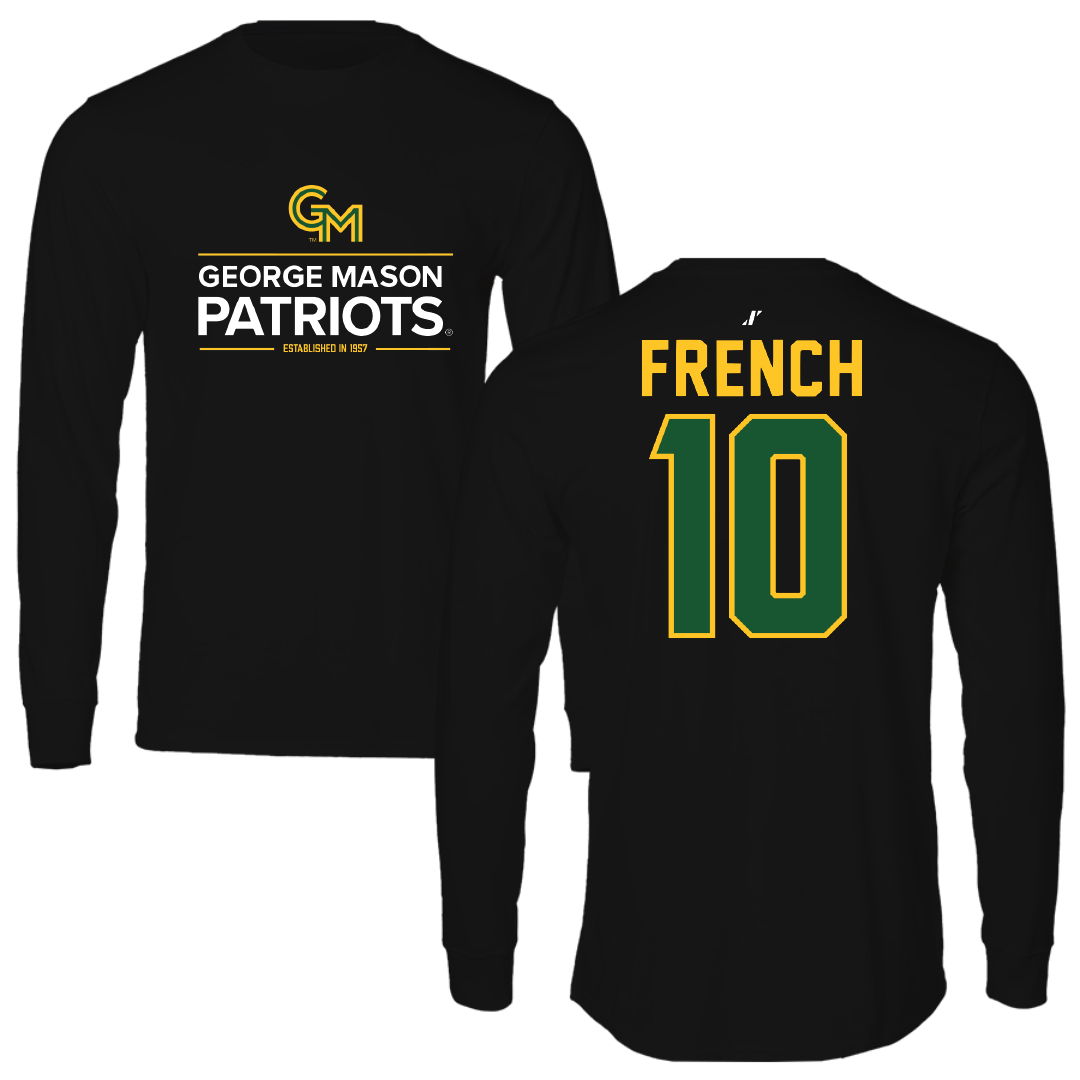 George Mason University Volleyball Black General Long Sleeve - #10 Liam French
