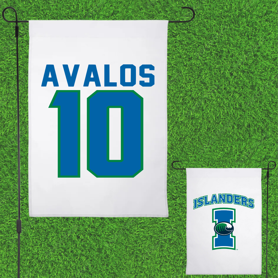 Texas A&M University-Corpus Christi Softball White Garden Flag - #10 Rhea-Ann Avalos