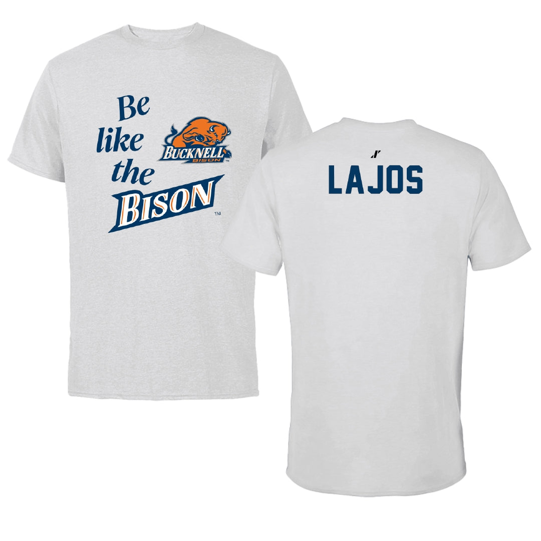 Bucknell University Tennis Light Gray Be Like Us Performance Tee - Anna Lajos