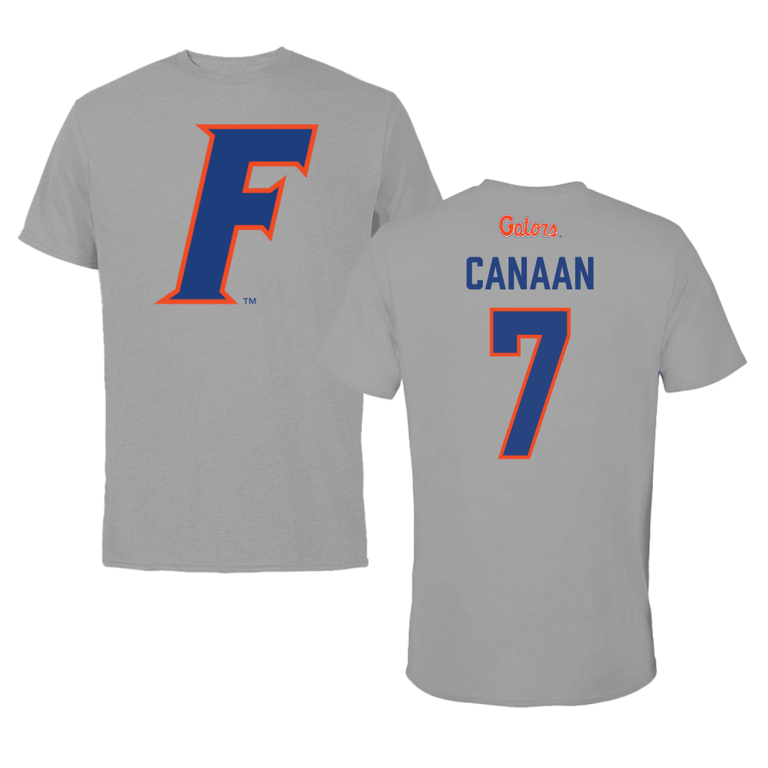 University of Florida Volleyball Dark Gray Tee - #7 Emily Canaan
