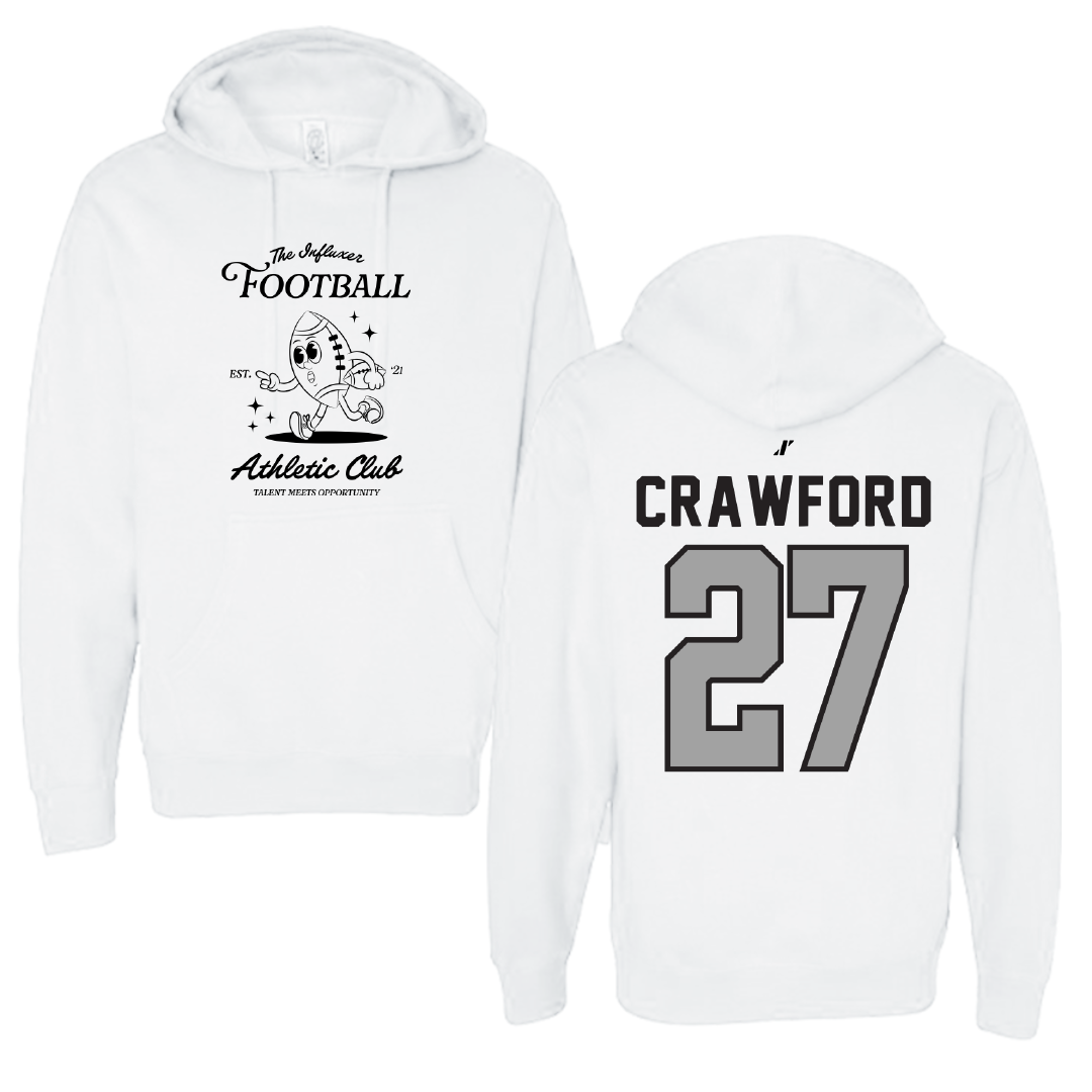 Football White Influxer Athletic Club Hoodie - #27 Kolbi Crawford