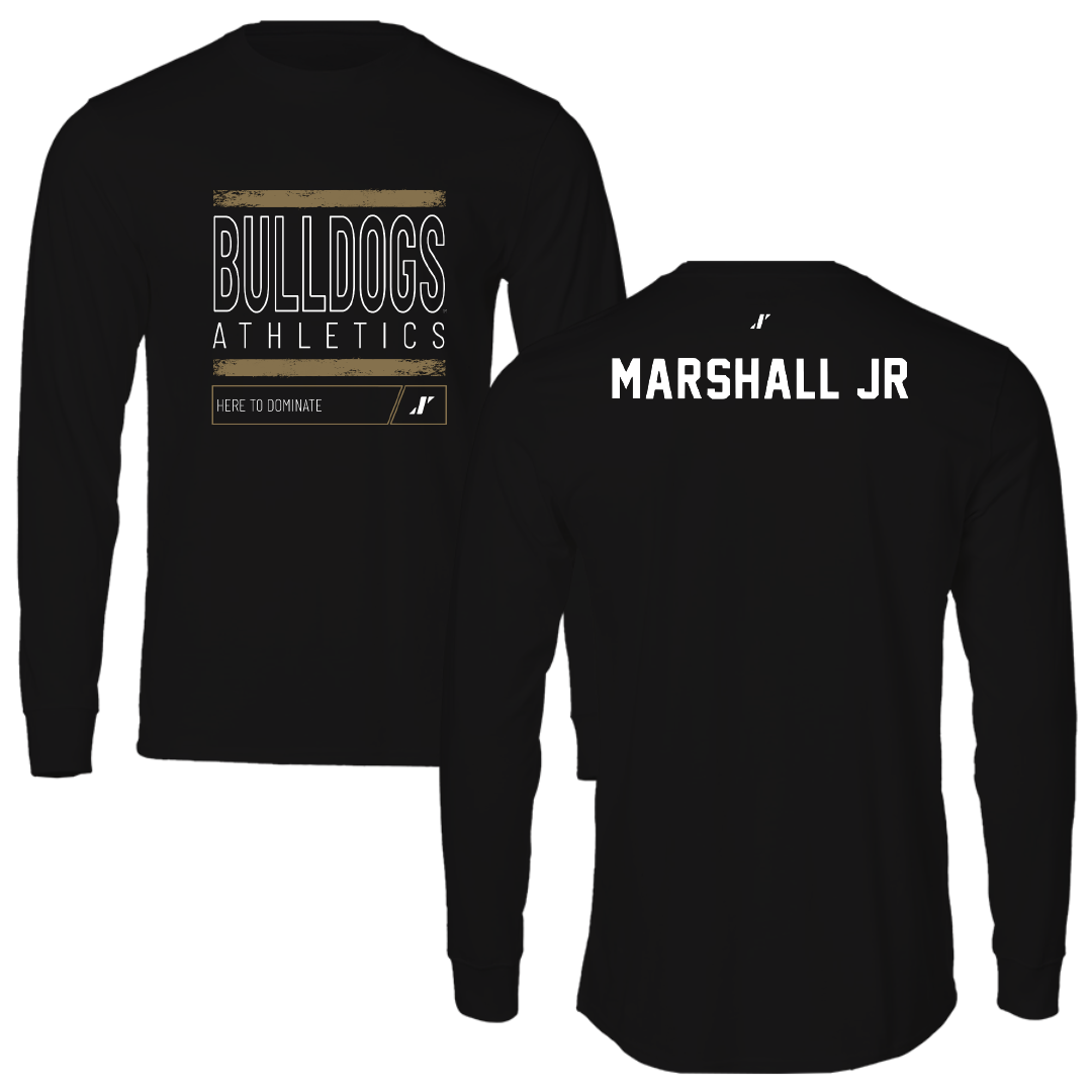Bryant University TF and XC Black Dominate Performance Long Sleeve - Mike Marshall Jr