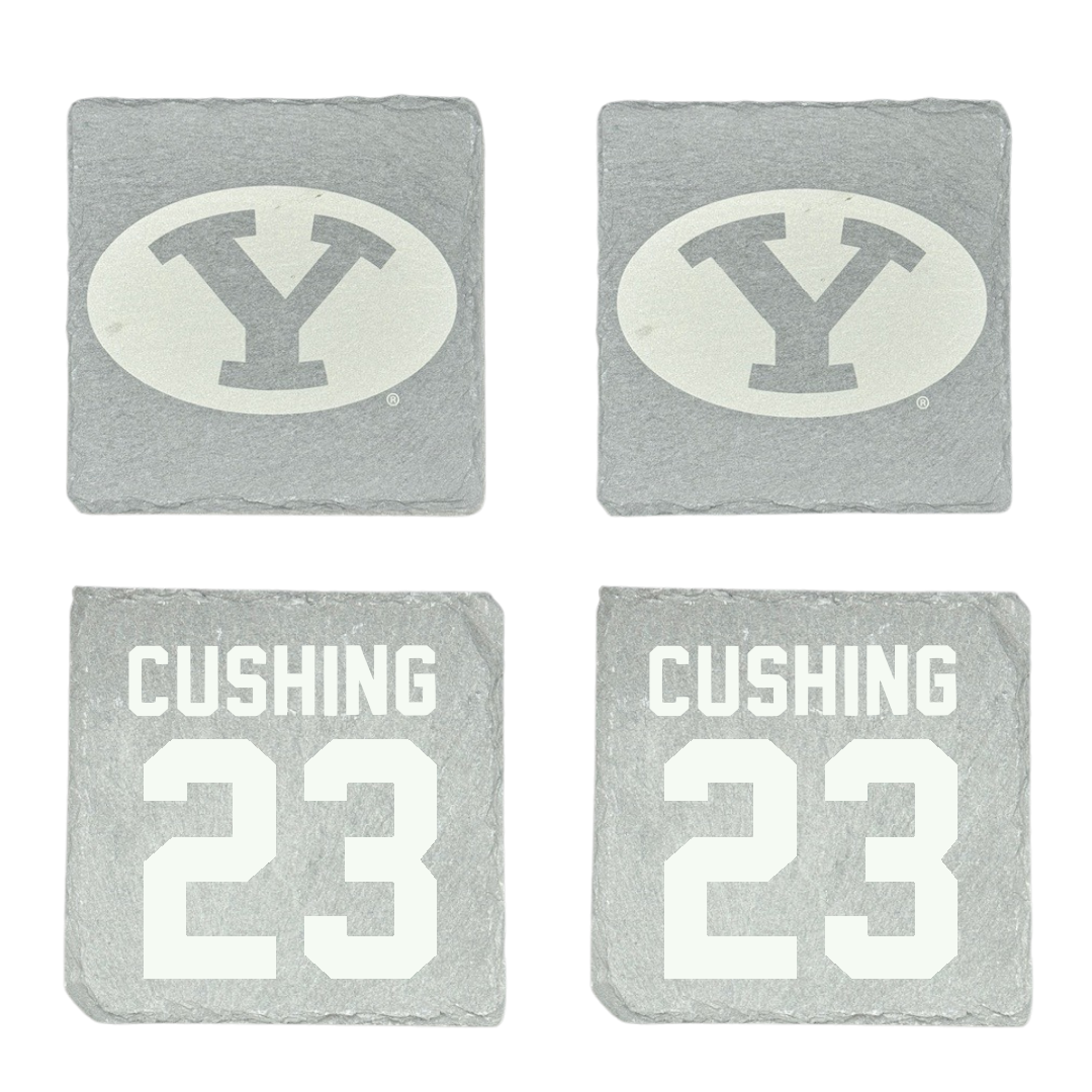 Brigham Young University Baseball Stone Coaster (4 Pack)  - #23 Stone Cushing