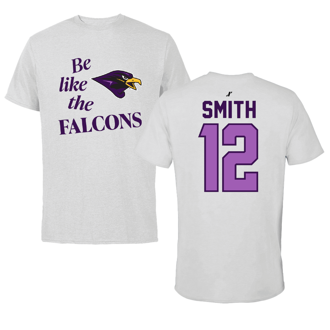University of Montevallo Basketball Light Gray Be Like Us Tee - #12 Luke Smith