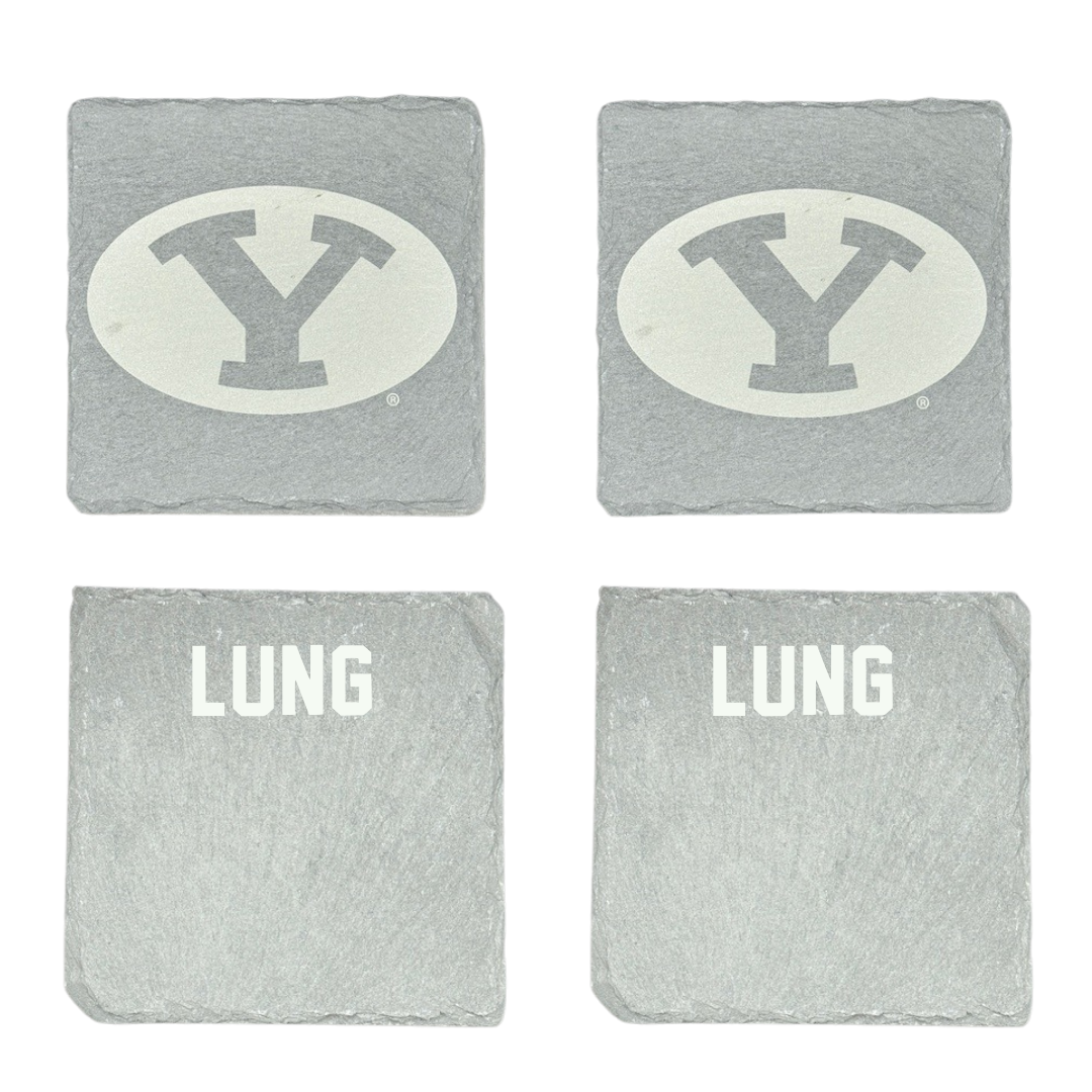 Brigham Young University Swimming & Diving Stone Coaster (4 Pack)  - Mackenzie Lung