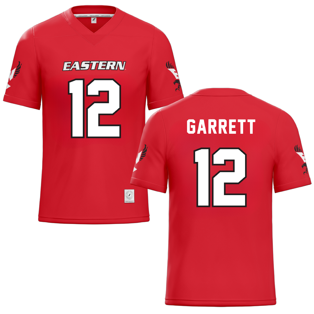 Eastern Washington University Red Football Jersey - #12 Wesley Garrett