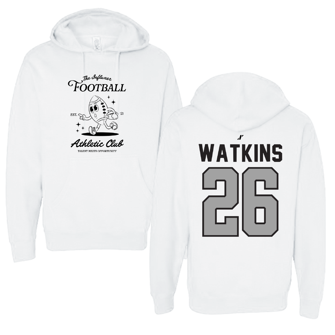 Football White Influxer Athletic Club Hoodie - #26 Christopher Watkins