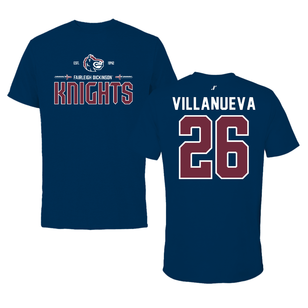 Fairleigh Dickinson University-Metropolitan Campus Soccer Navy General Performance Tee - #26 Emily Villanueva