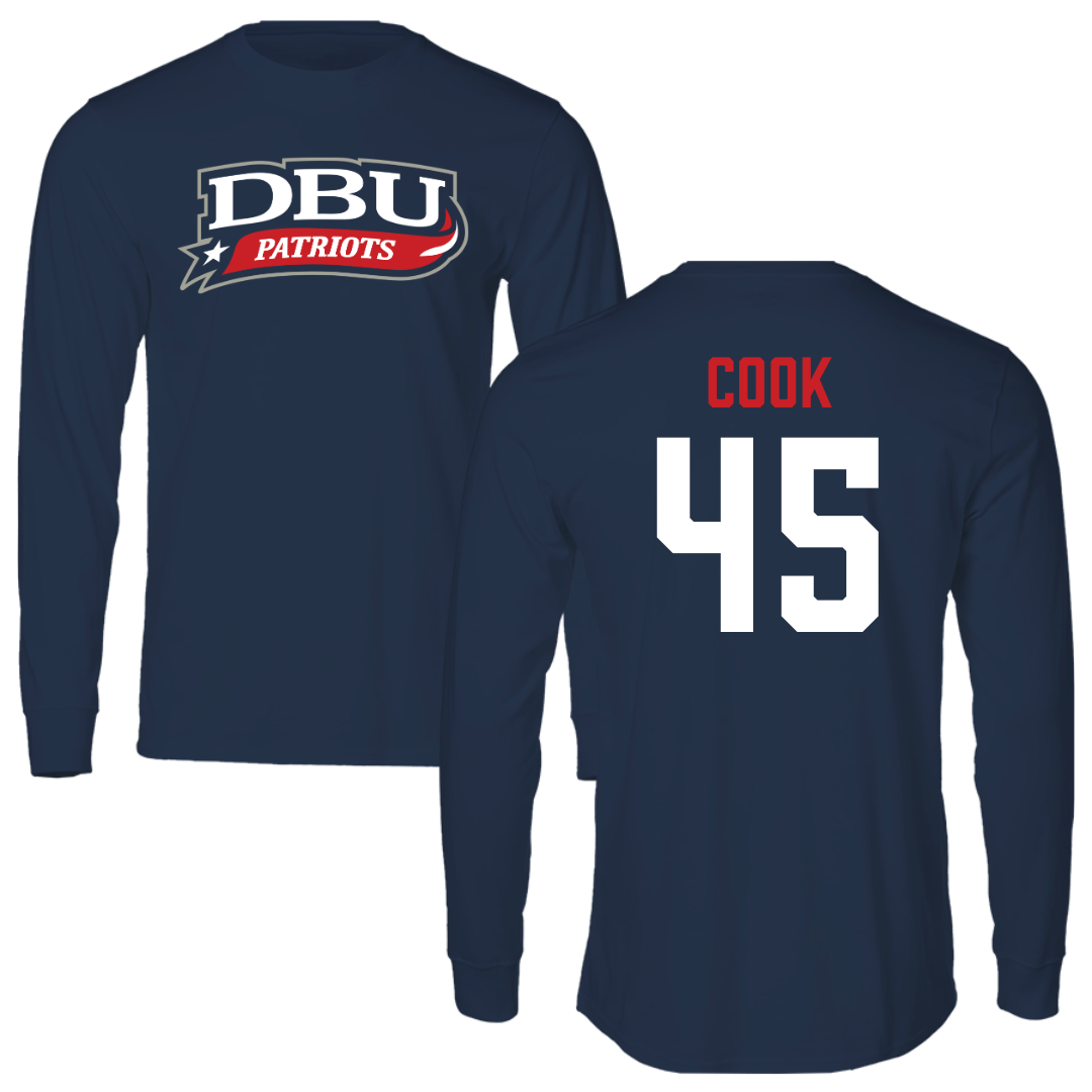Dallas Baptist University STUNT Navy Long Sleeve - #45 Janae Cook