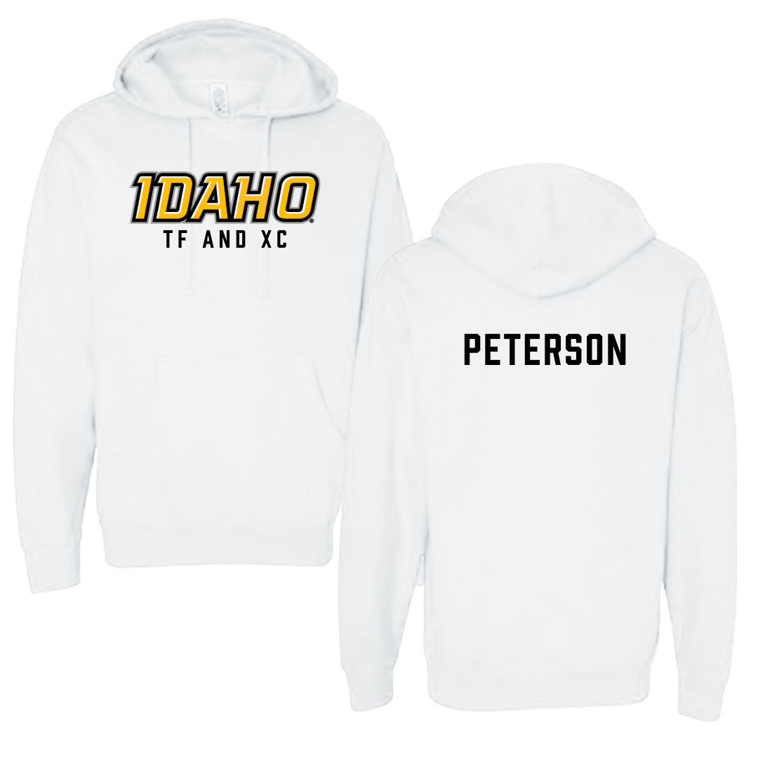 University of Idaho TF and XC White Idaho Hoodie - Landon Peterson