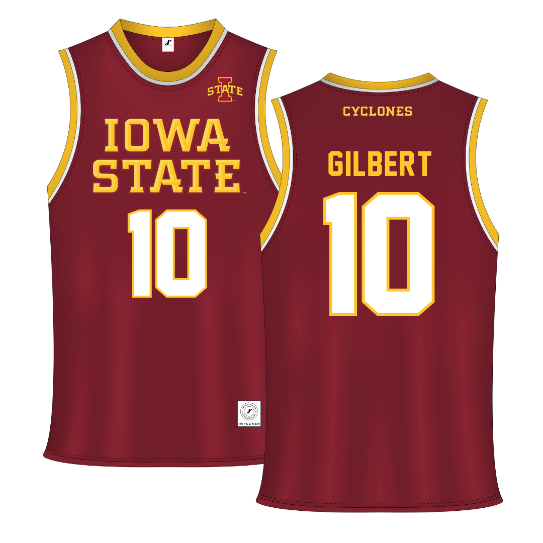 Iowa State University Red Basketball Jersey - #10 Keshon Gilbert