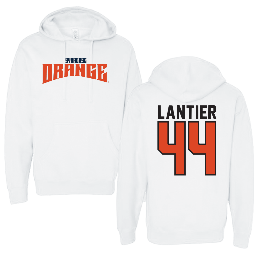 Syracuse University Softball White Classic Hoodie - #44 Gabby Lantier