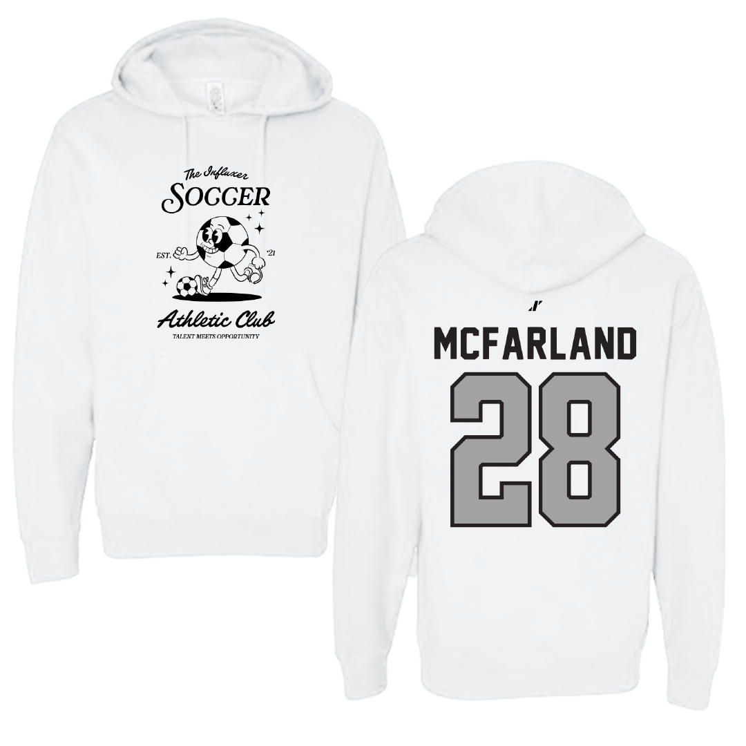 Soccer White Influxer Athletic Club Hoodie - #28 Riley McFarland