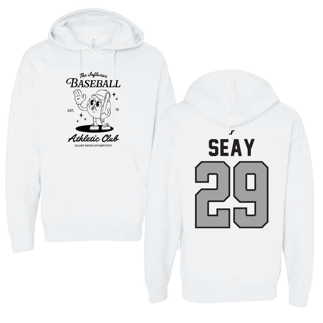 Baseball White Influxer Athletic Club Hoodie - #29 Taylor Seay