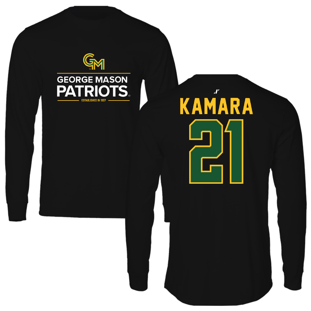 George Mason University Soccer Black General Long Sleeve - #21 Abdul Kamara
