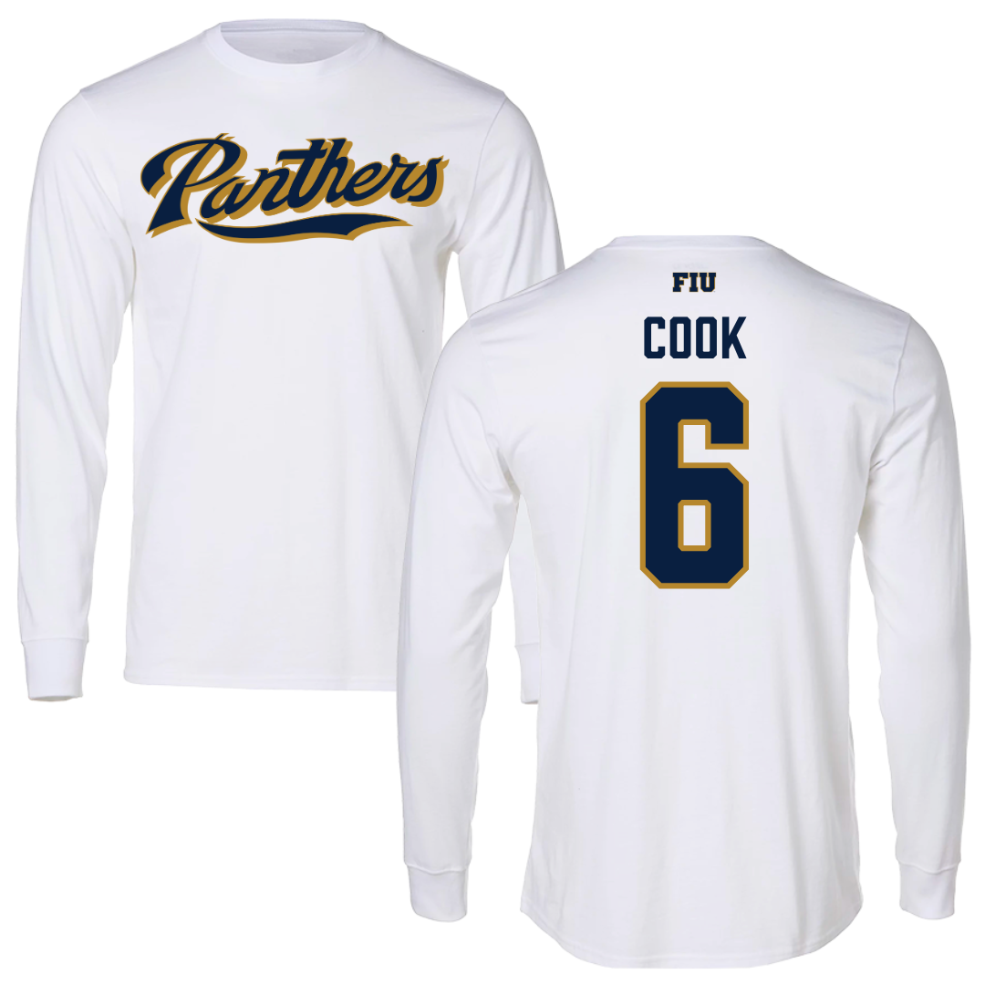 Florida International University Volleyball White Panthers Long Sleeve - #6 Savannah Cook
