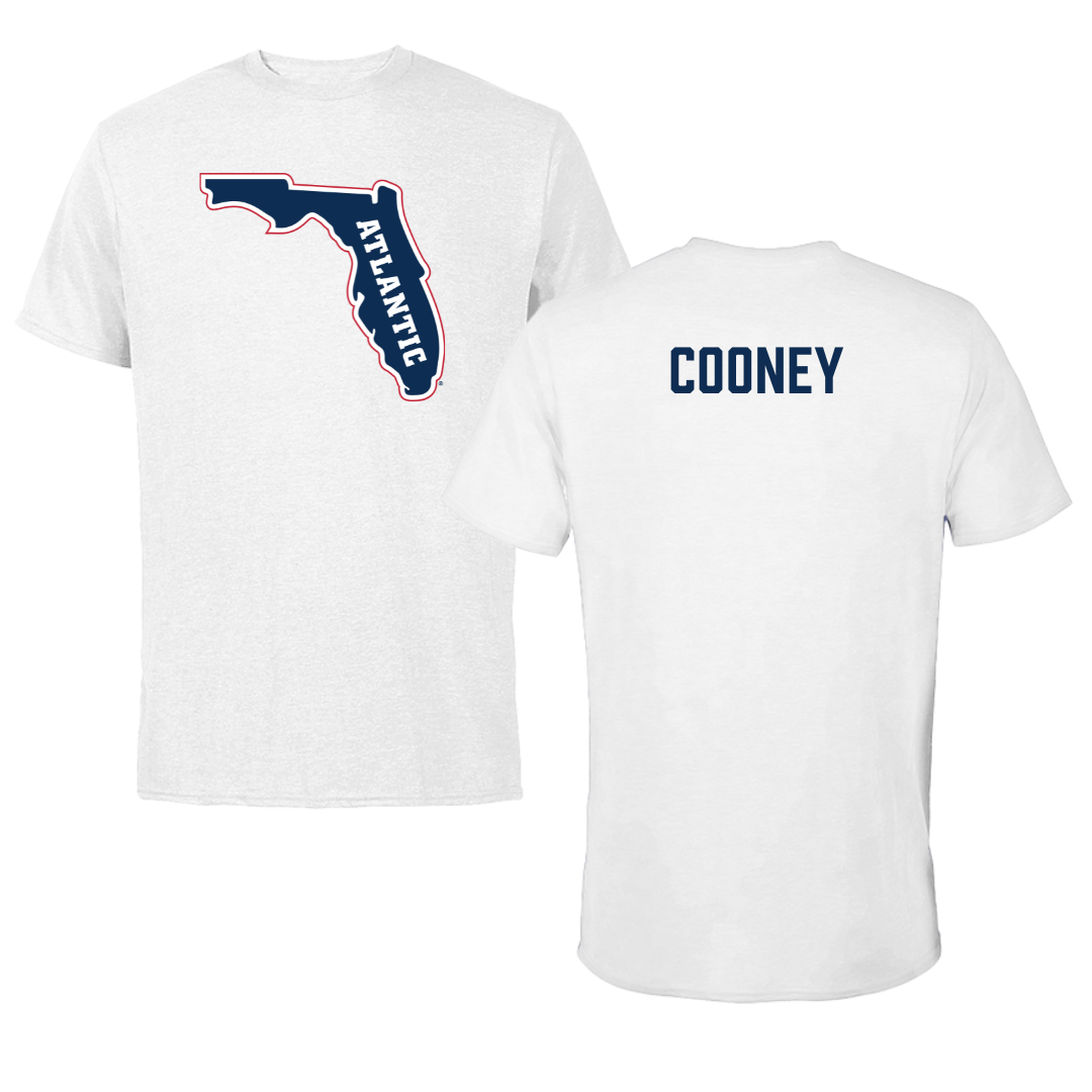 Florida Atlantic University Cheer White Tee - Makenna Cooney