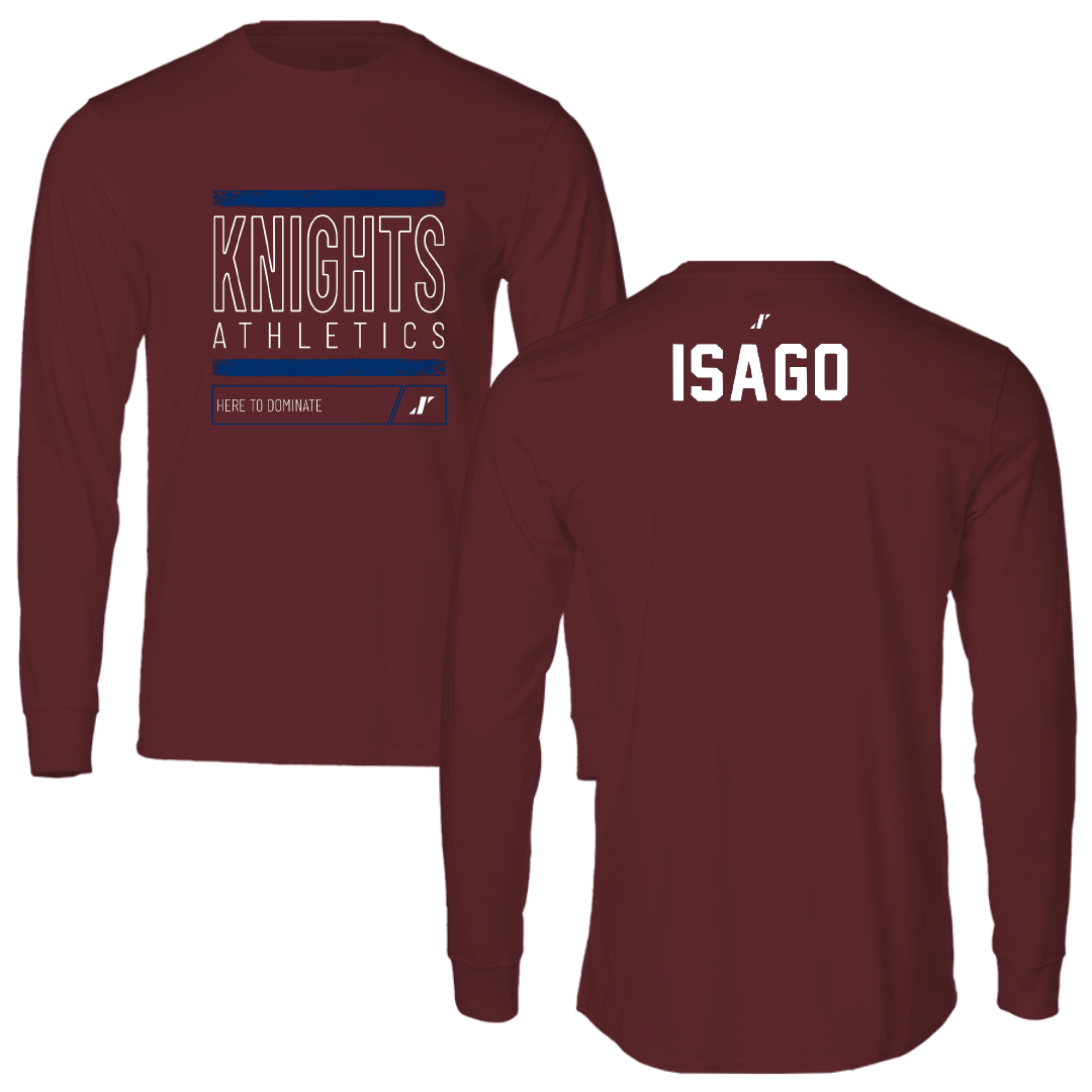 Fairleigh Dickinson University-Metropolitan Campus Tennis Maroon Dominate Long Sleeve - Namie Isago