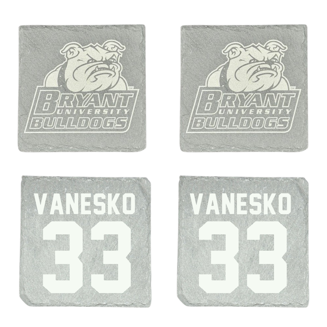 Bryant University Baseball Stone Coaster (4 Pack)  - #33 Jackson Vanesko