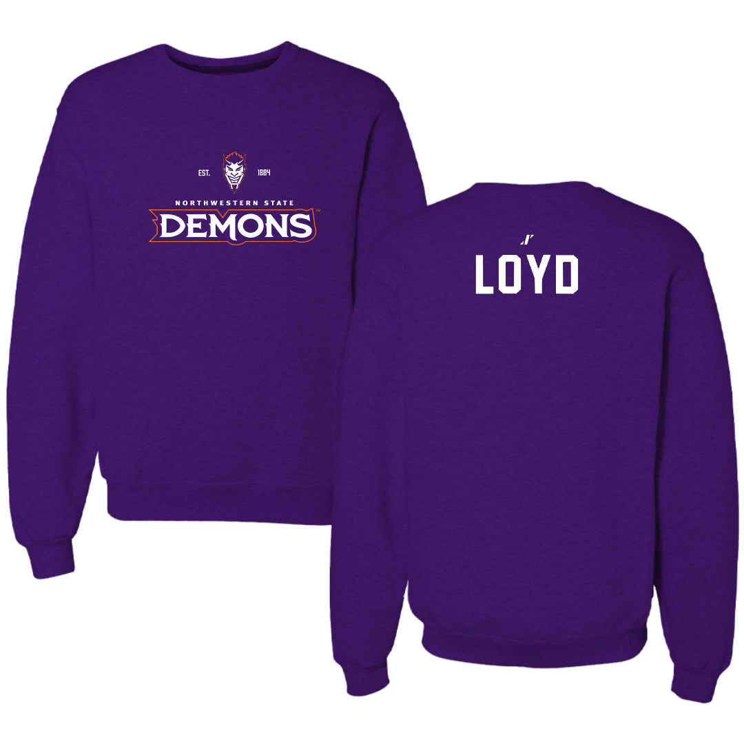 Northwestern State University TF and XC Purple General Crewneck - Galen Loyd