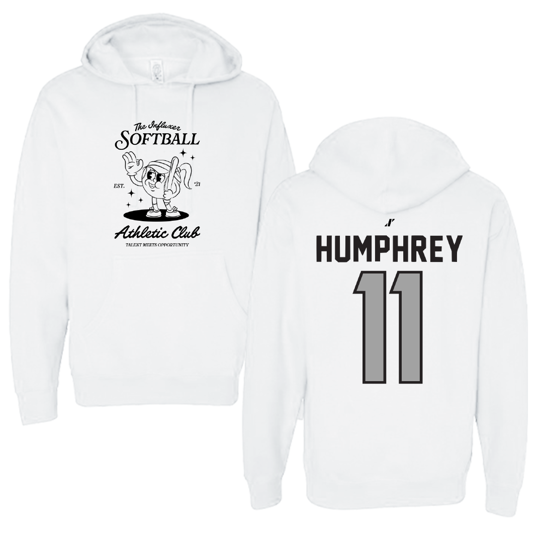 Softball White Influxer Athletic Club Hoodie - #11 Traelen Humphrey